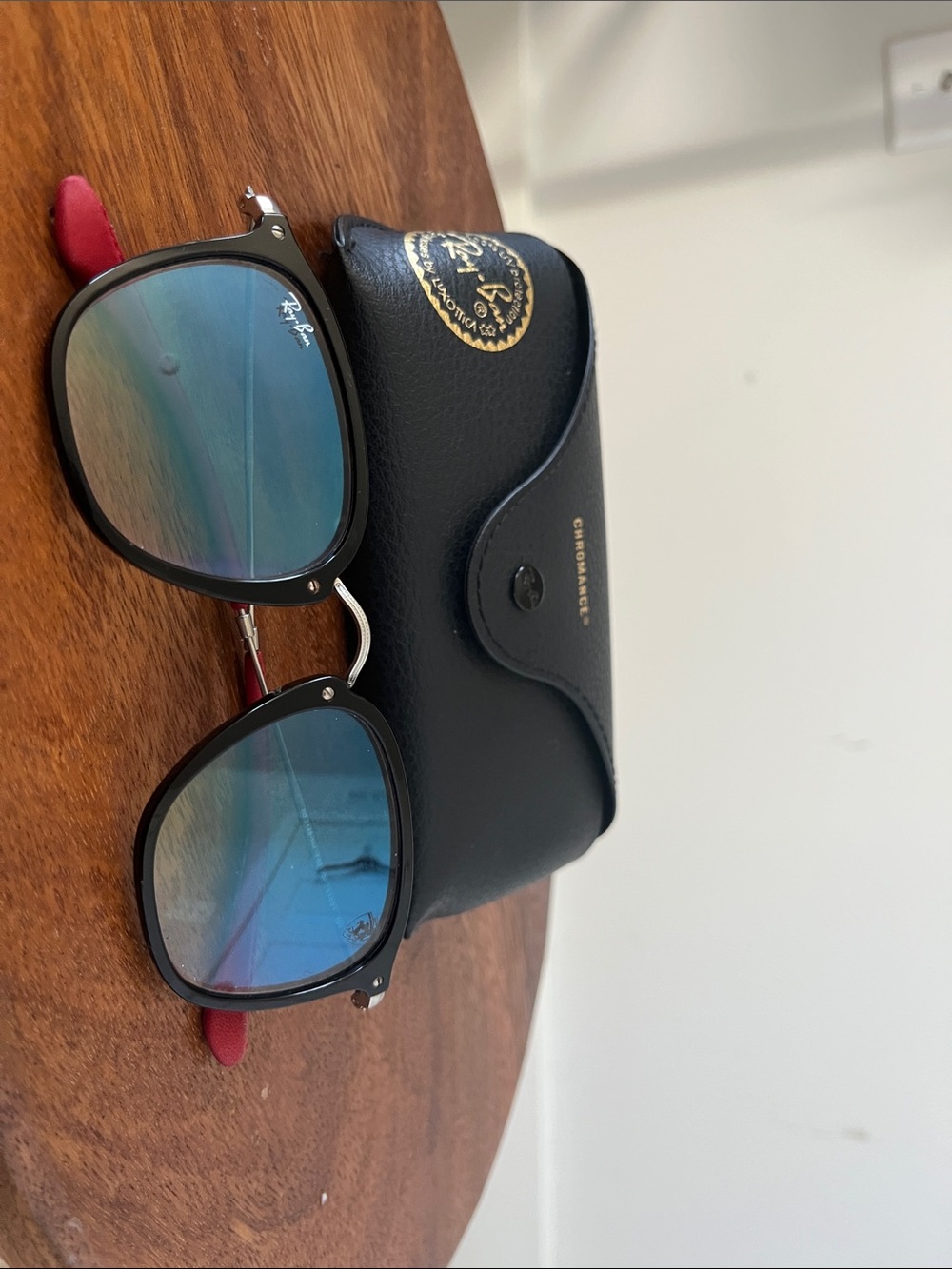 Ray-Ban RB2448NM Scuderia Ferrari Collection Black Blue Gradient